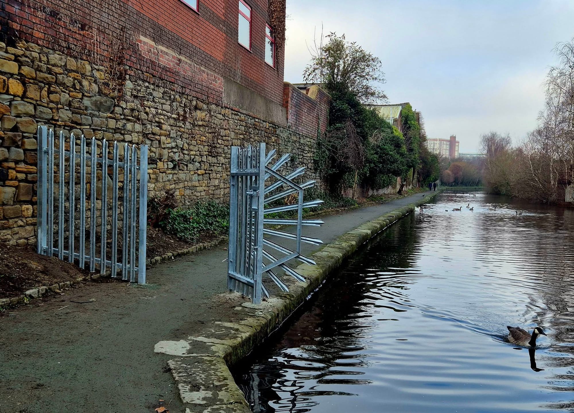Anger over canal towpath closure