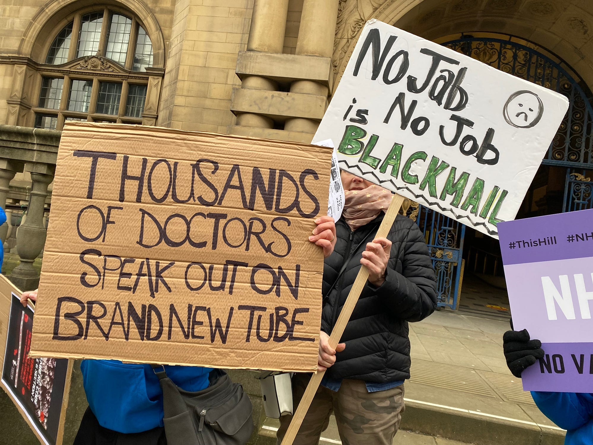 On the streets with Sheffield’s anti-vax activists