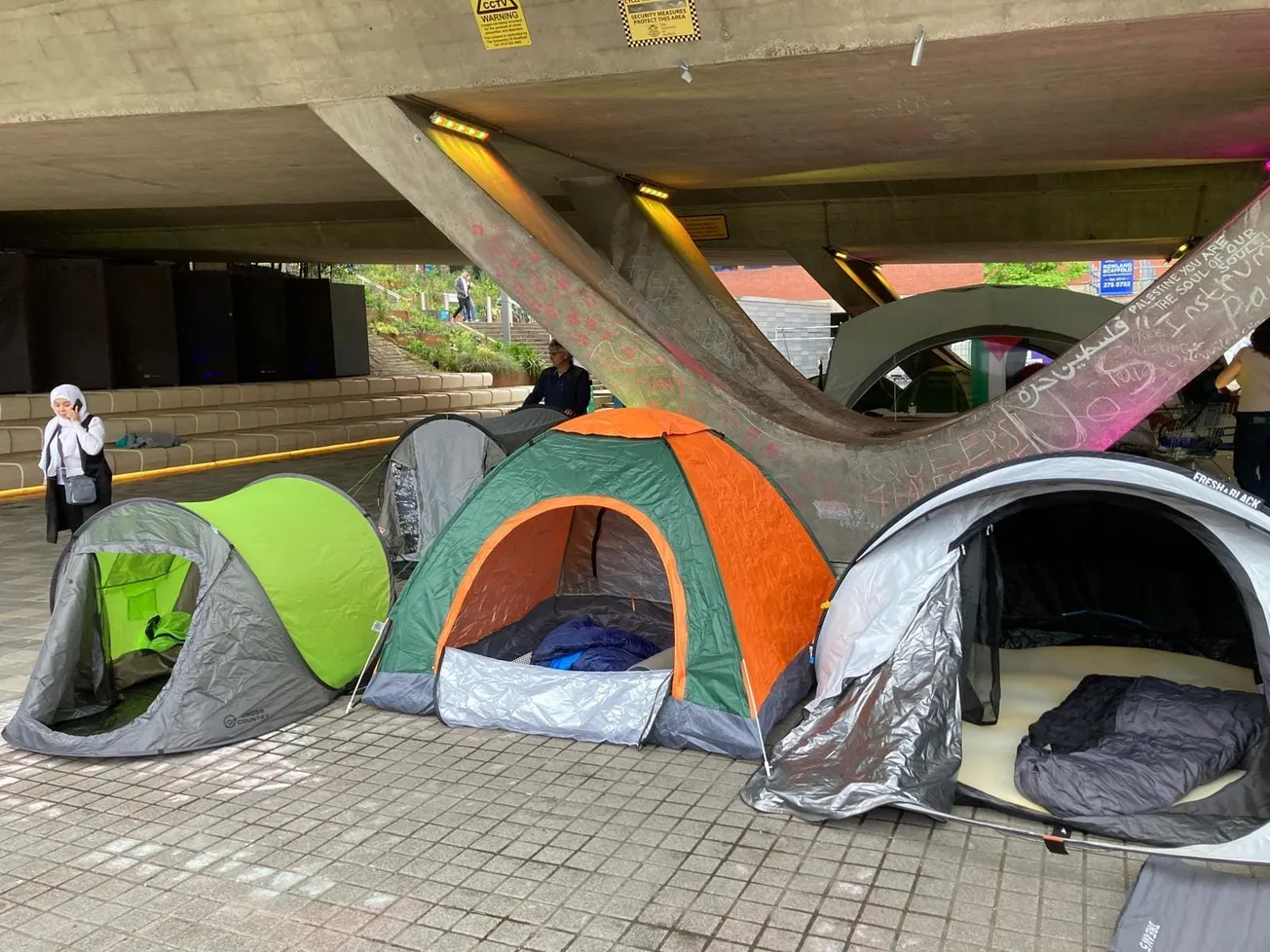 Tent city protest at university still going strong