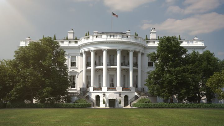 A picture of the White House.