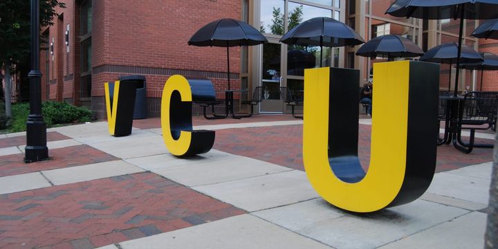 Shafer Court VCU sign.