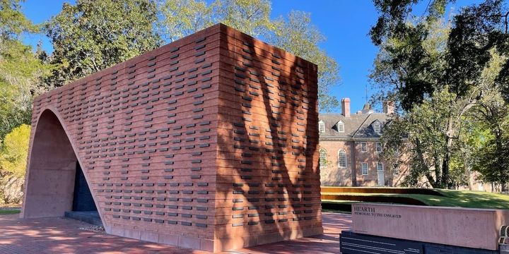 The Hearth Memorial to the Enslaved at The College of William and Mary. 