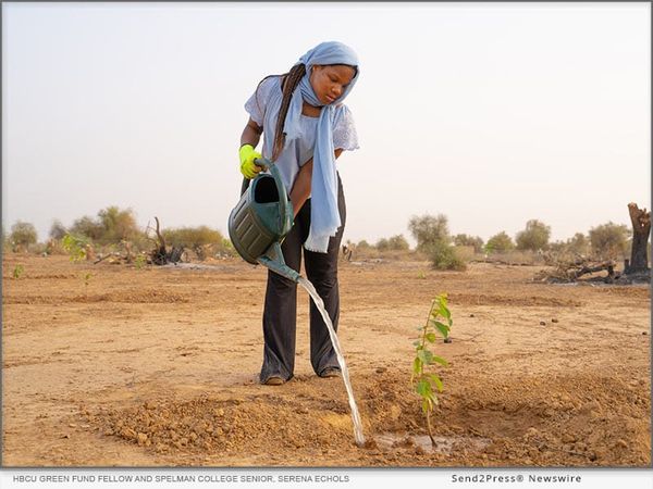 HBCU Green Fund AUC Fellows plant 100 trees in Africa during Spring Break