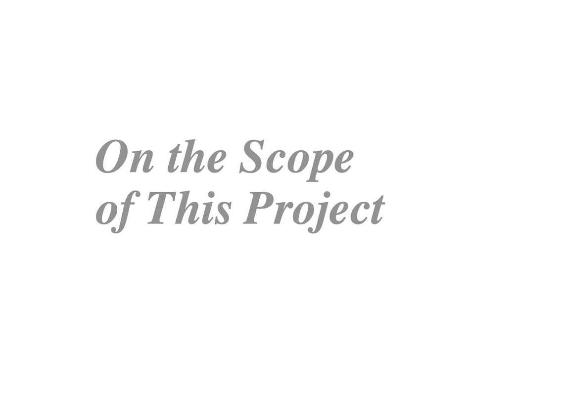On the Scope of This Project