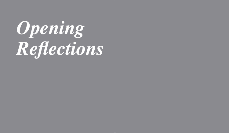Opening Reflections