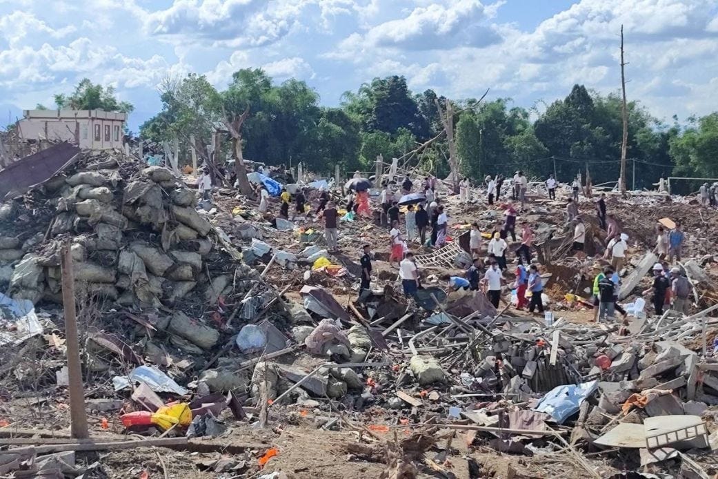 Myanmar: 45 dead after huge blast in building storing explosives | CNN Myanmar: 45 dead after huge blast in building storing explosives | CNN