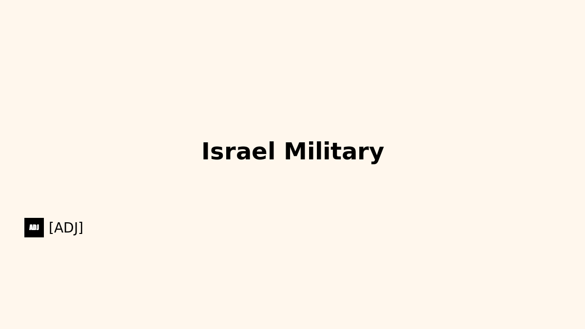 Israel Military & Geopolitical Risk Index