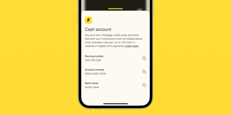 How to send money from your bank account to Fold