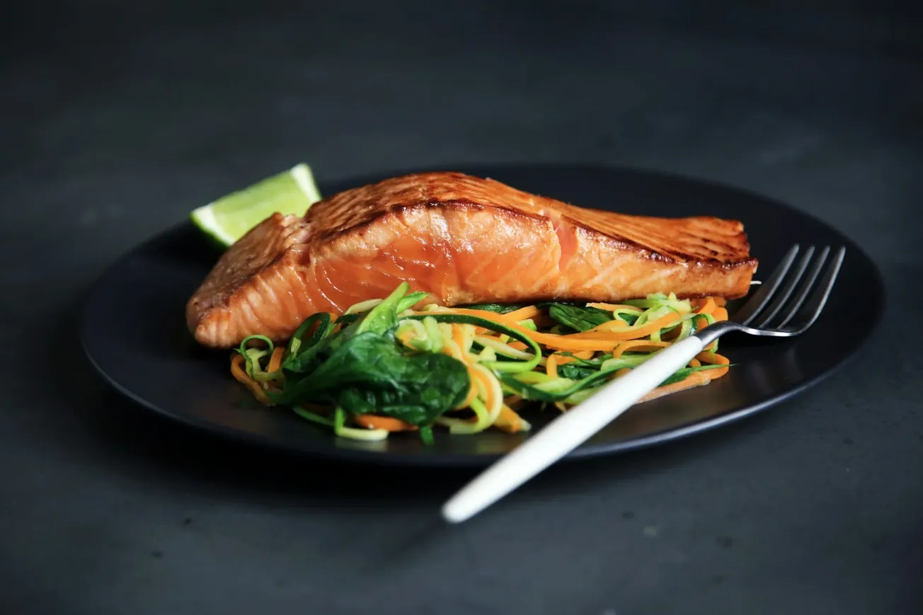 Ottin Torrette Superiore × Grilled Salmon