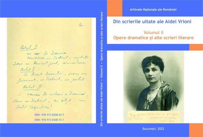 Aïda Vrioni «Les écrits oubliés, Tome 2 : Œuvres dramatiques et autres écrits littéraires »