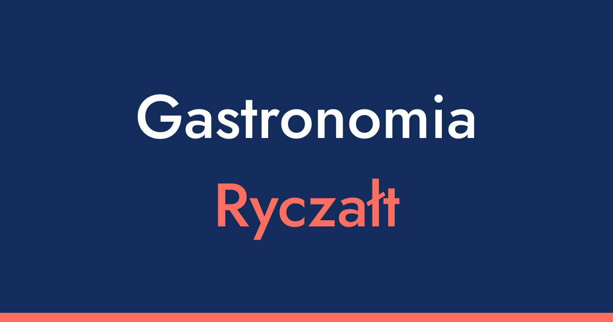 Czy gastronomia może być na ryczałcie w 2026? 4 najważniejsze informacje