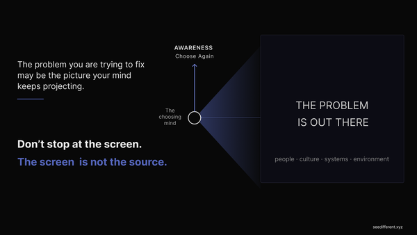 The Screen Is Not the Source
