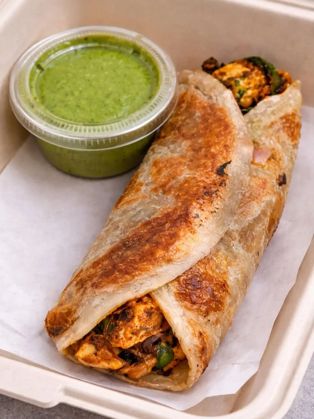 Kathi Roll and Co Paneer Supreme Roll