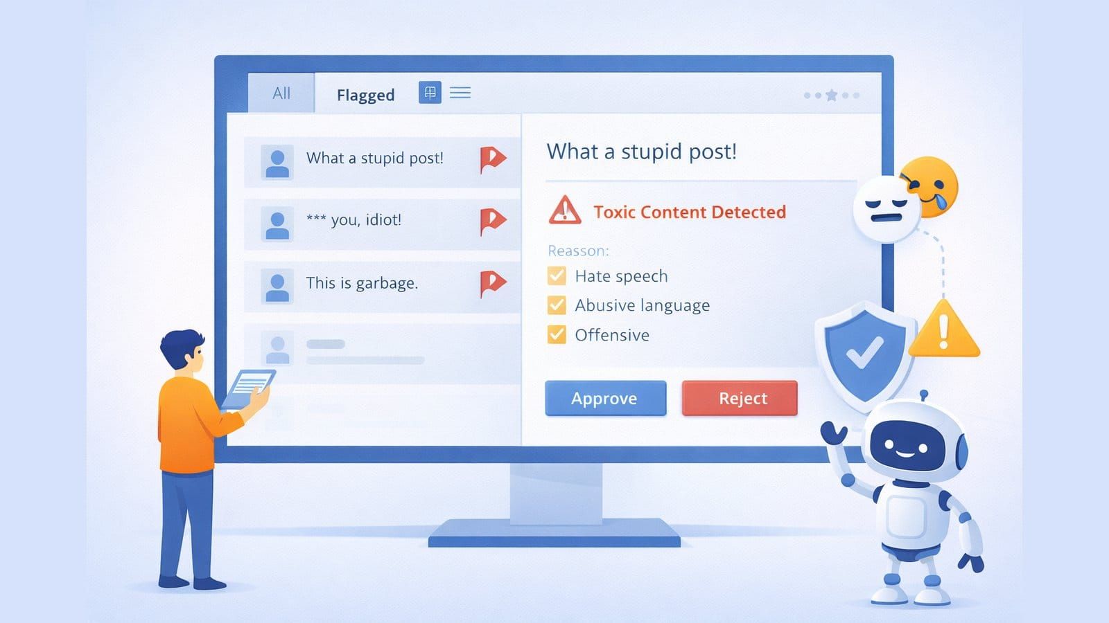 Automated Content Moderation Module