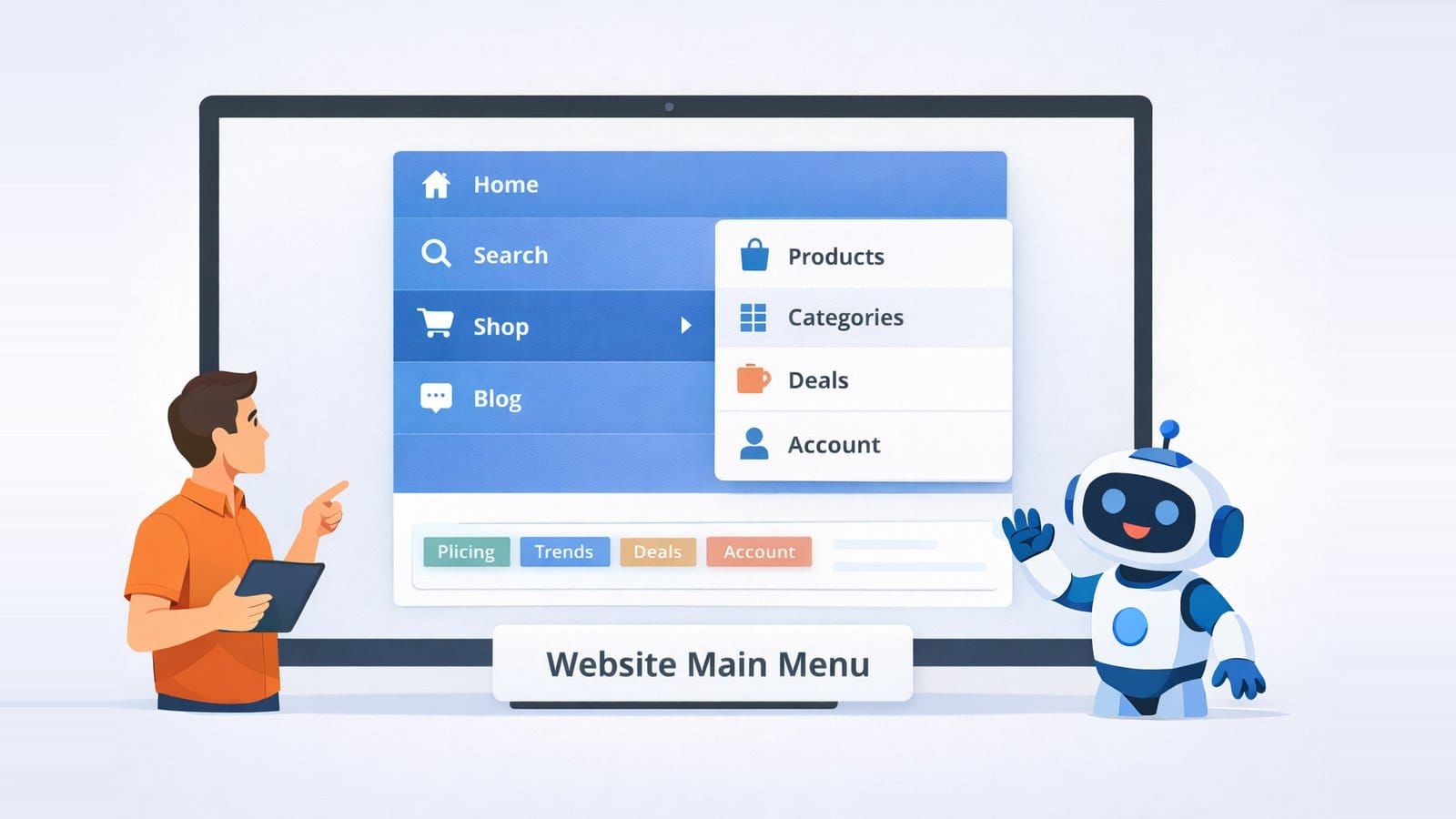 Website Main Menu