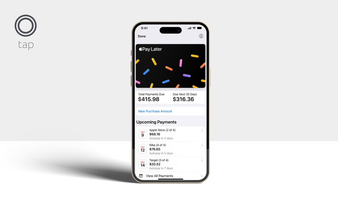 جدولة المدفوعات مع خدمة الدفع لاحقًا من أبل  