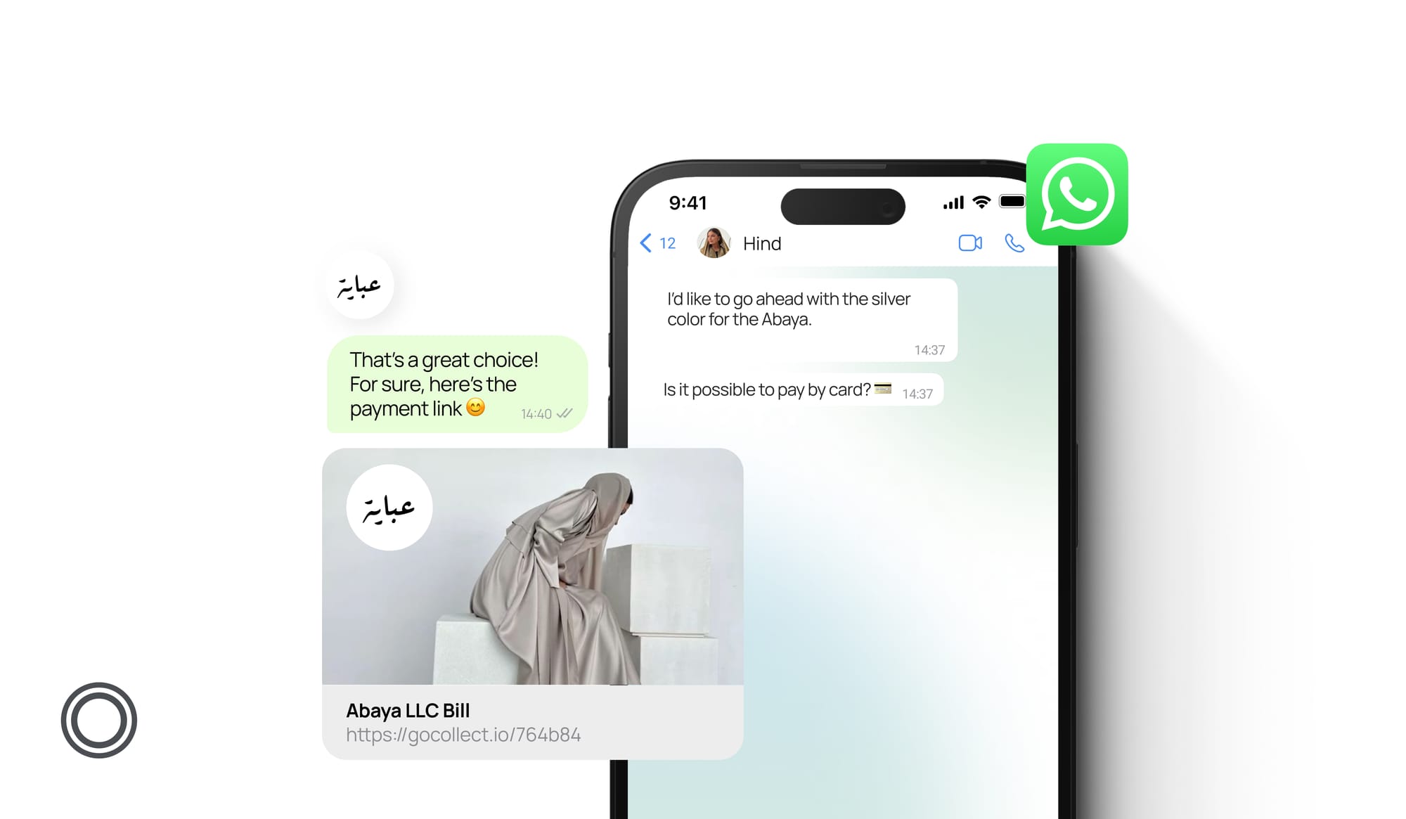 Send payment links to your clients on Whatsapp