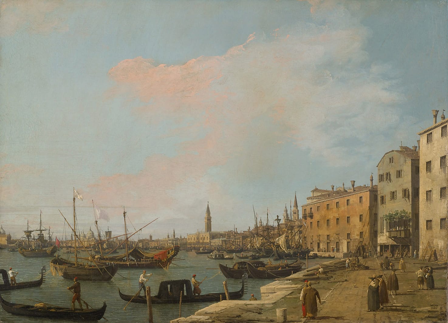 The Riva degli Schiavoni in Venice, Canaletto