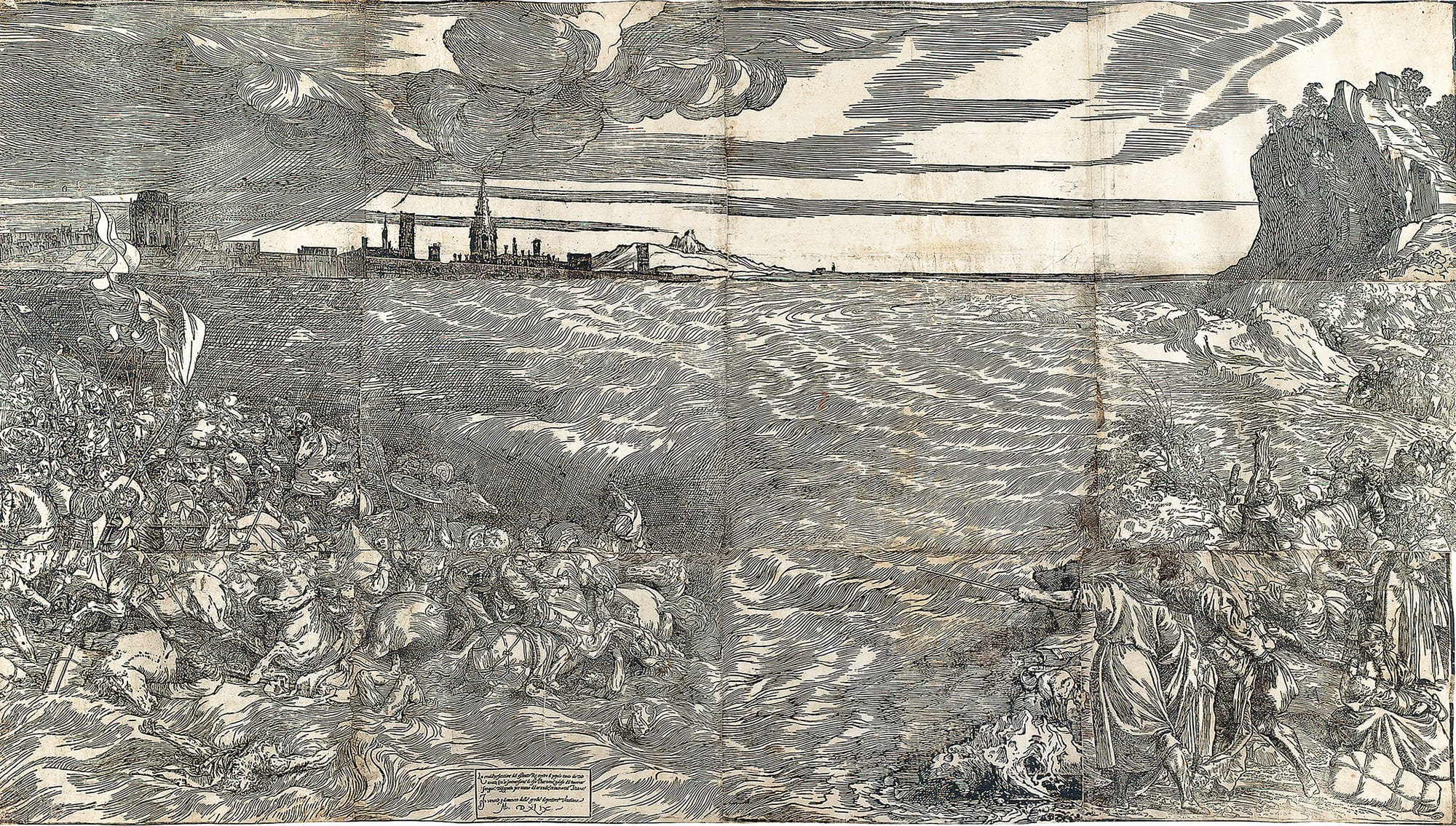 Titian, The Submersion of Pharaoh’s Army in the Red Sea, 1549