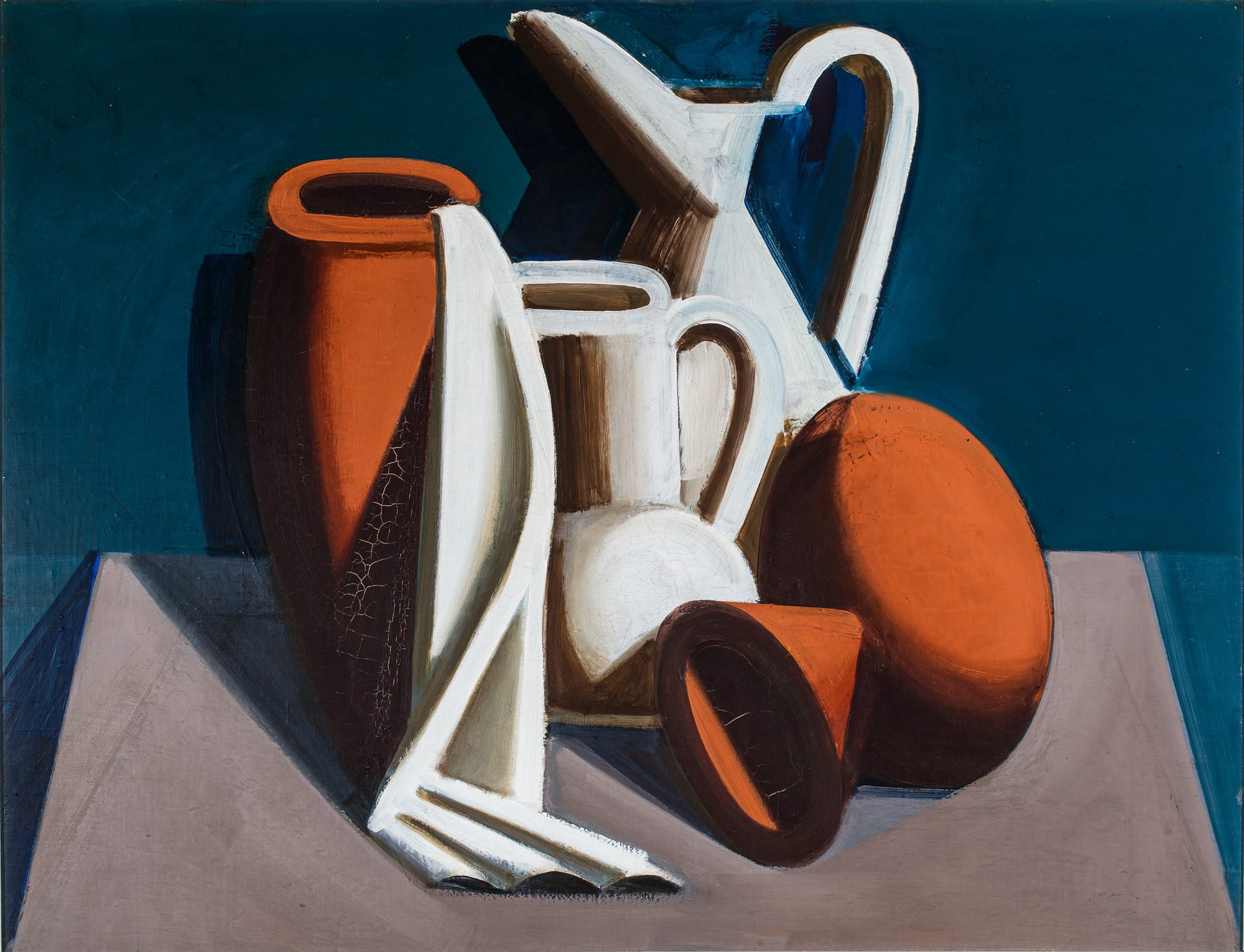 Opstilling med kander og krukker (1929), Vilhelm Lundstrøm