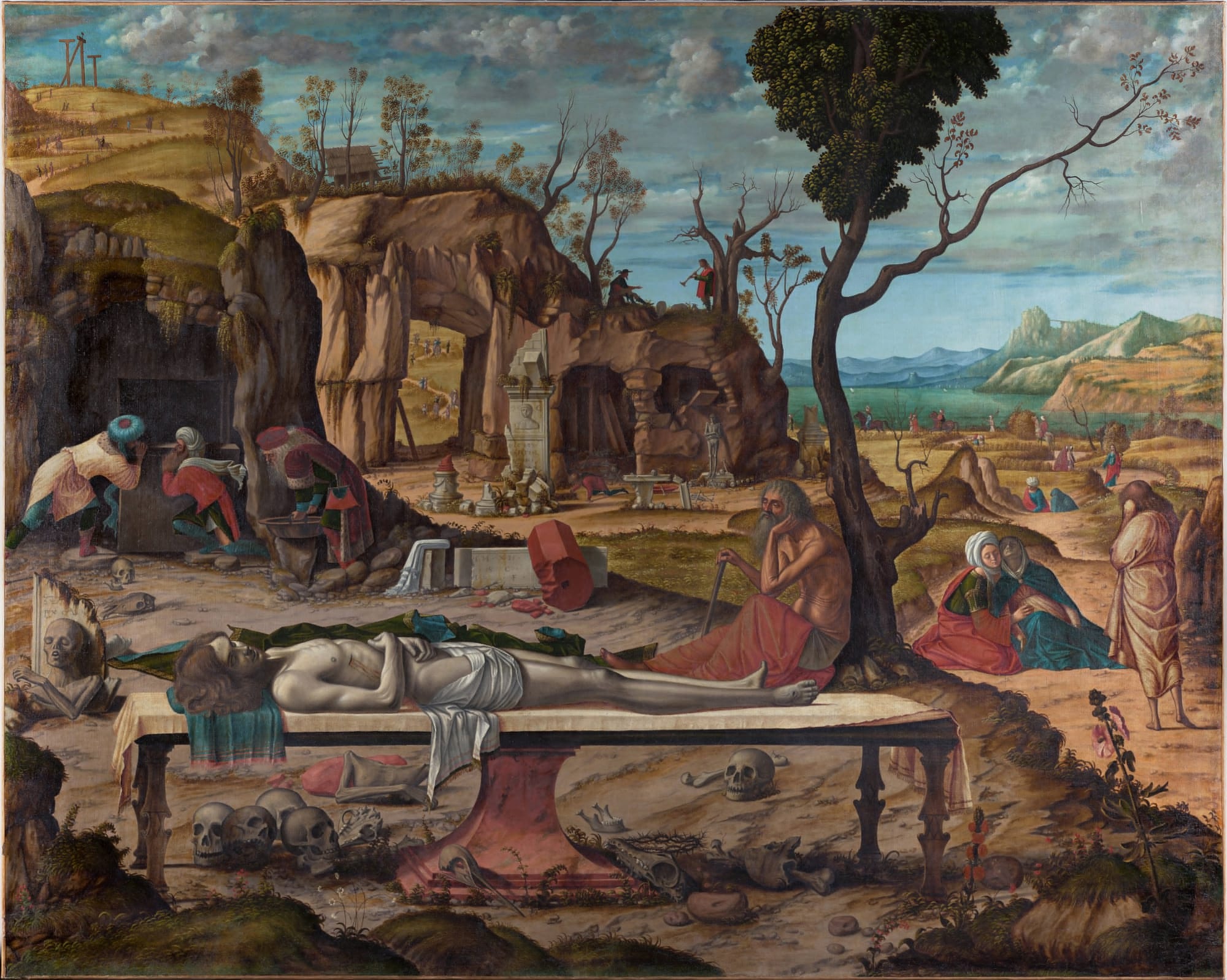 Vittore Carpaccio, Die Grabbereitung Christi, ca. 1515–1520
