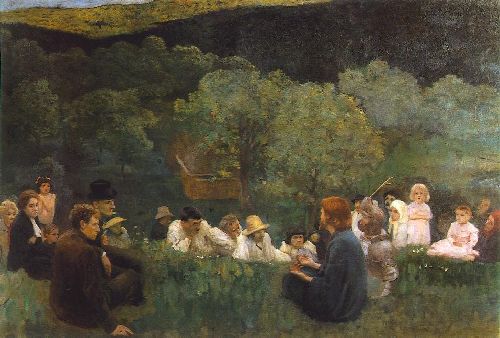 Károly Ferenczy, Sermon on the Mountain, 1896