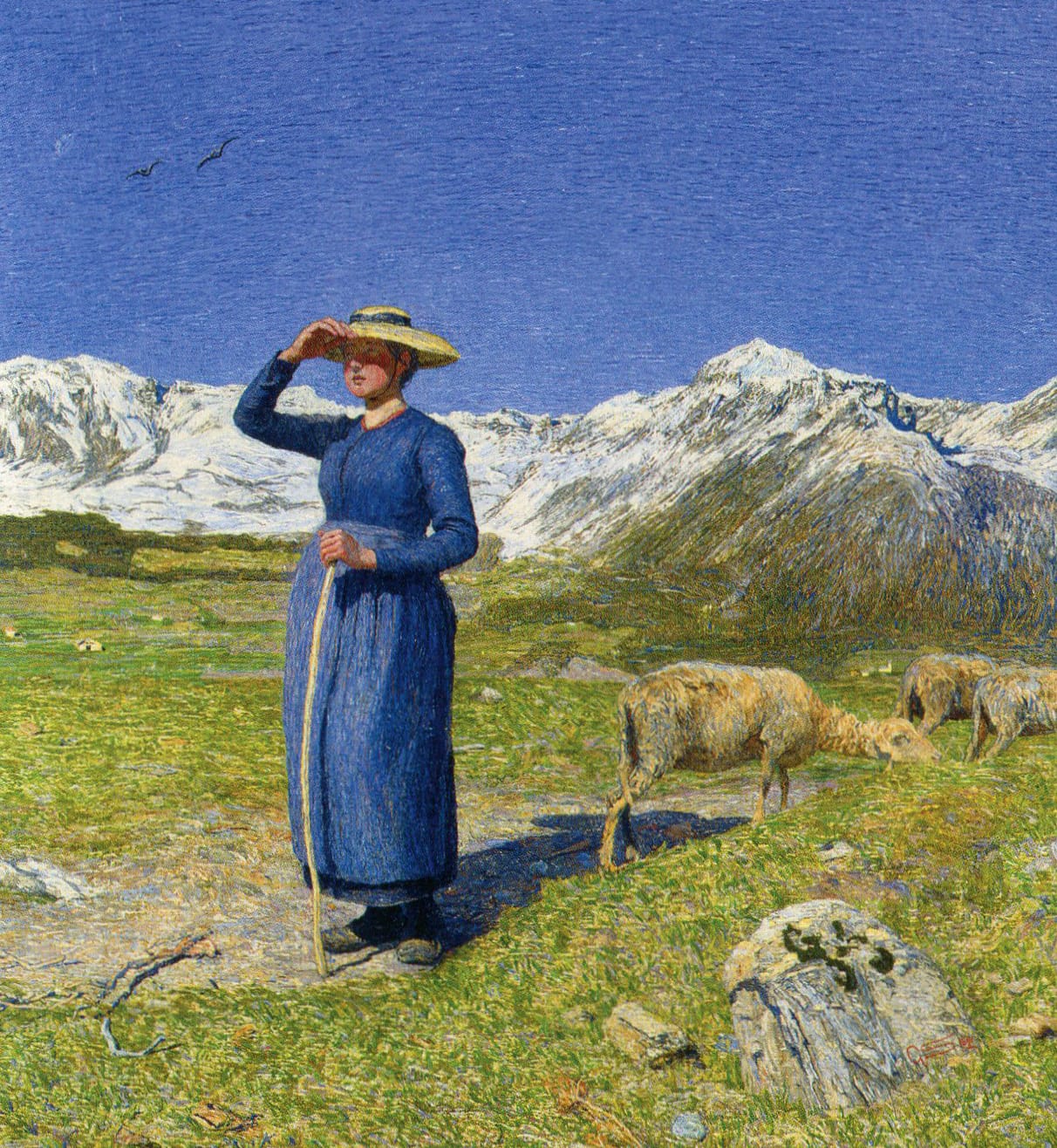 Giovanni Segantini, Midday in the Alps, 1891