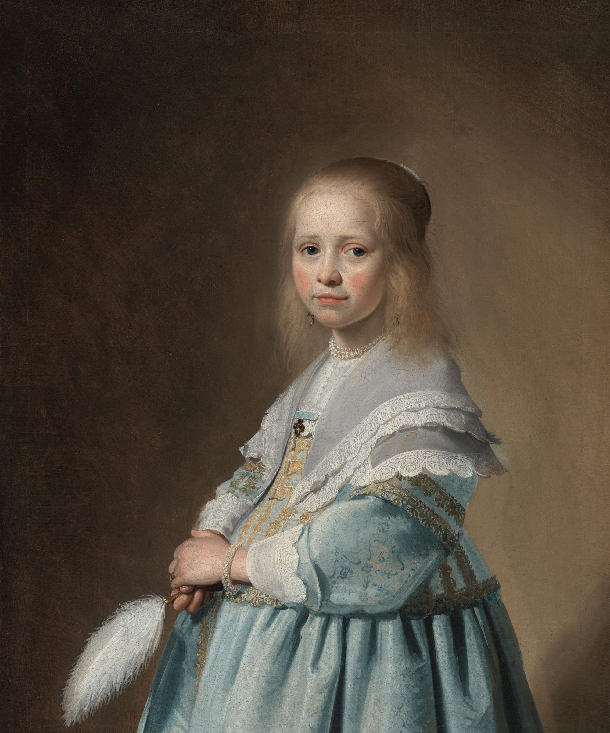 Johannes Verspronck, Portrait of a Girl Dressed in Blue, 1641