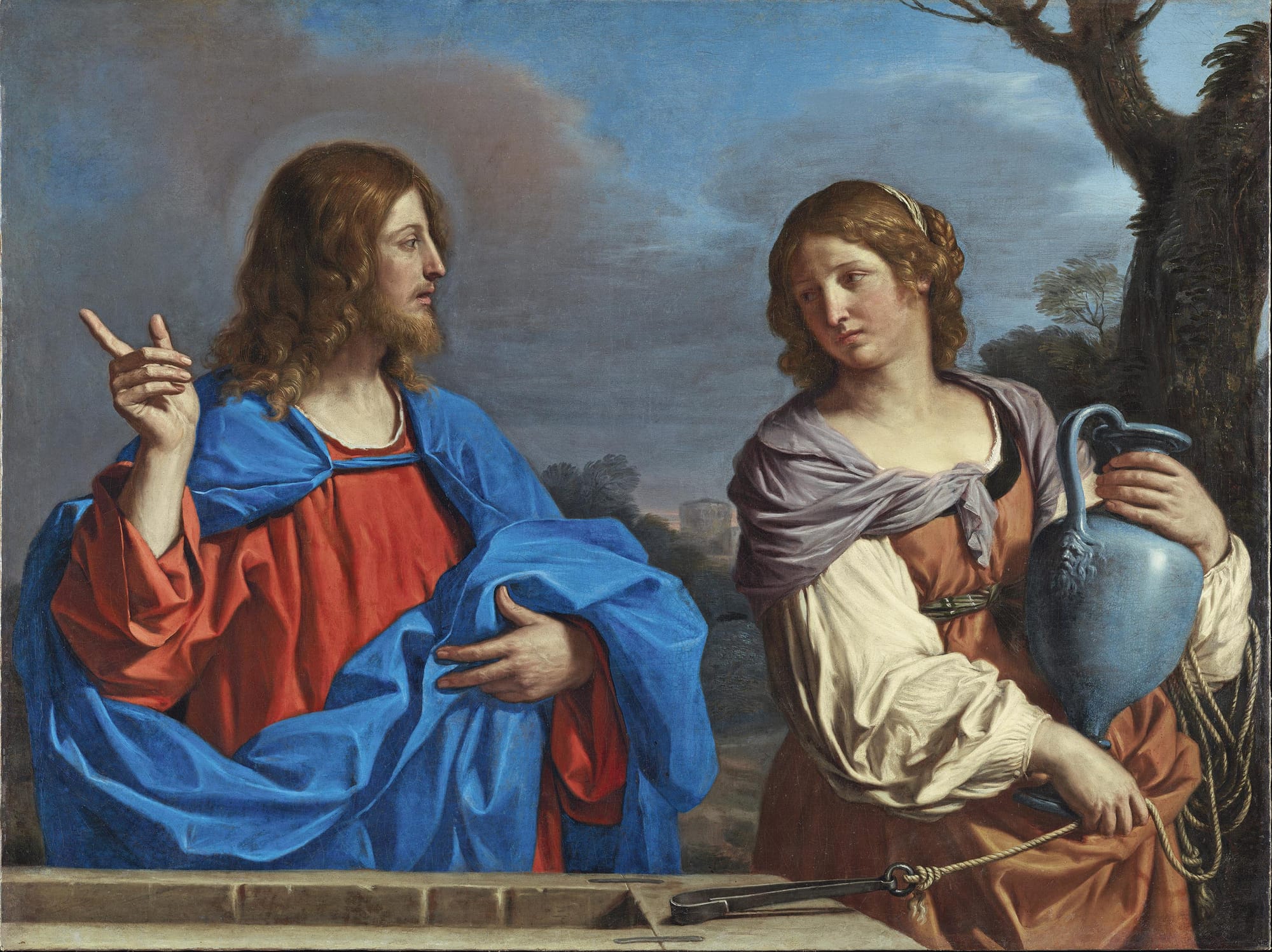 Il Guercino (Giovanni Francesco Barbieri). Christ and the Woman of Samaria at the Well, ca. 1640–1641