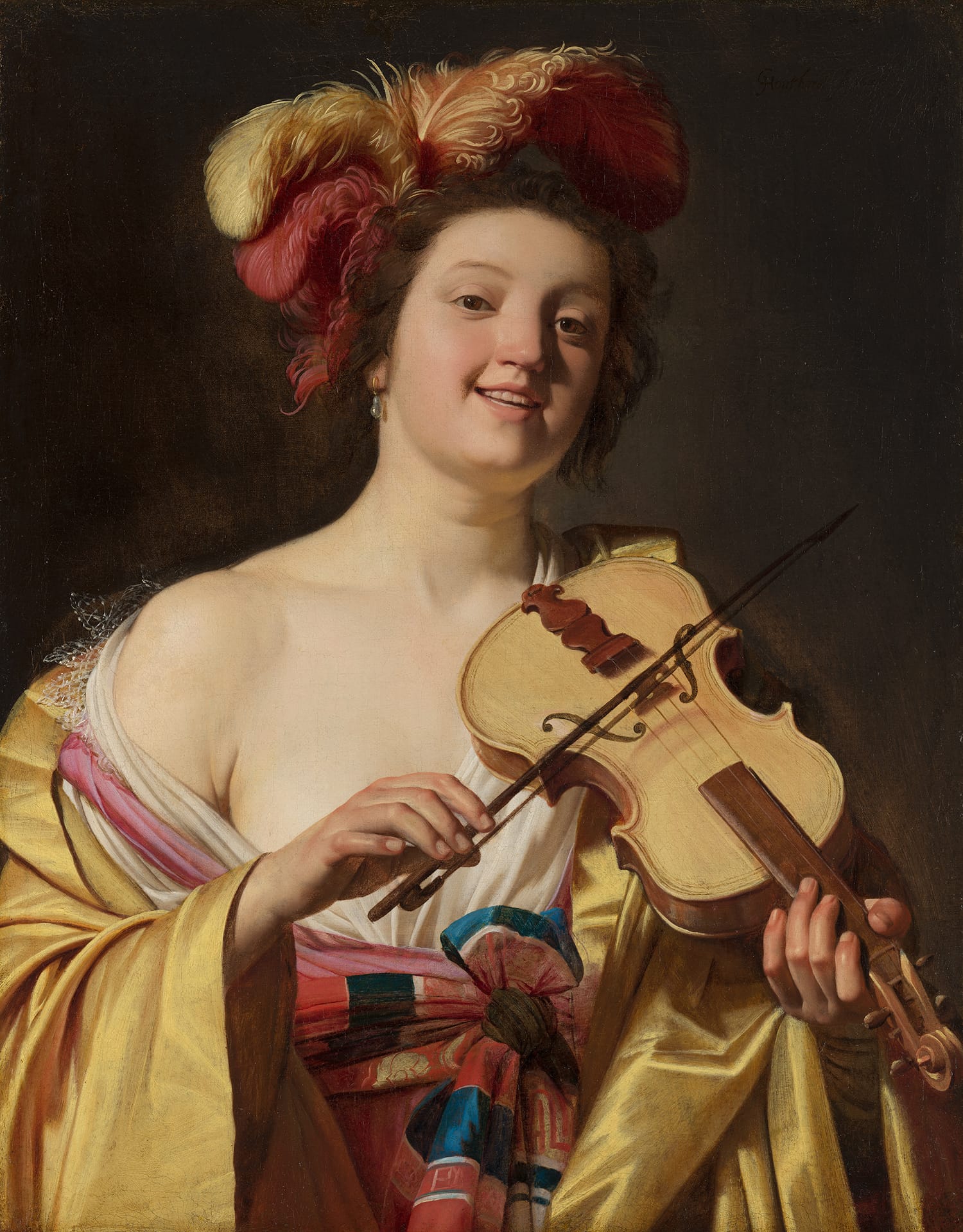 Violin player, 1626. Gerard van Honthorst