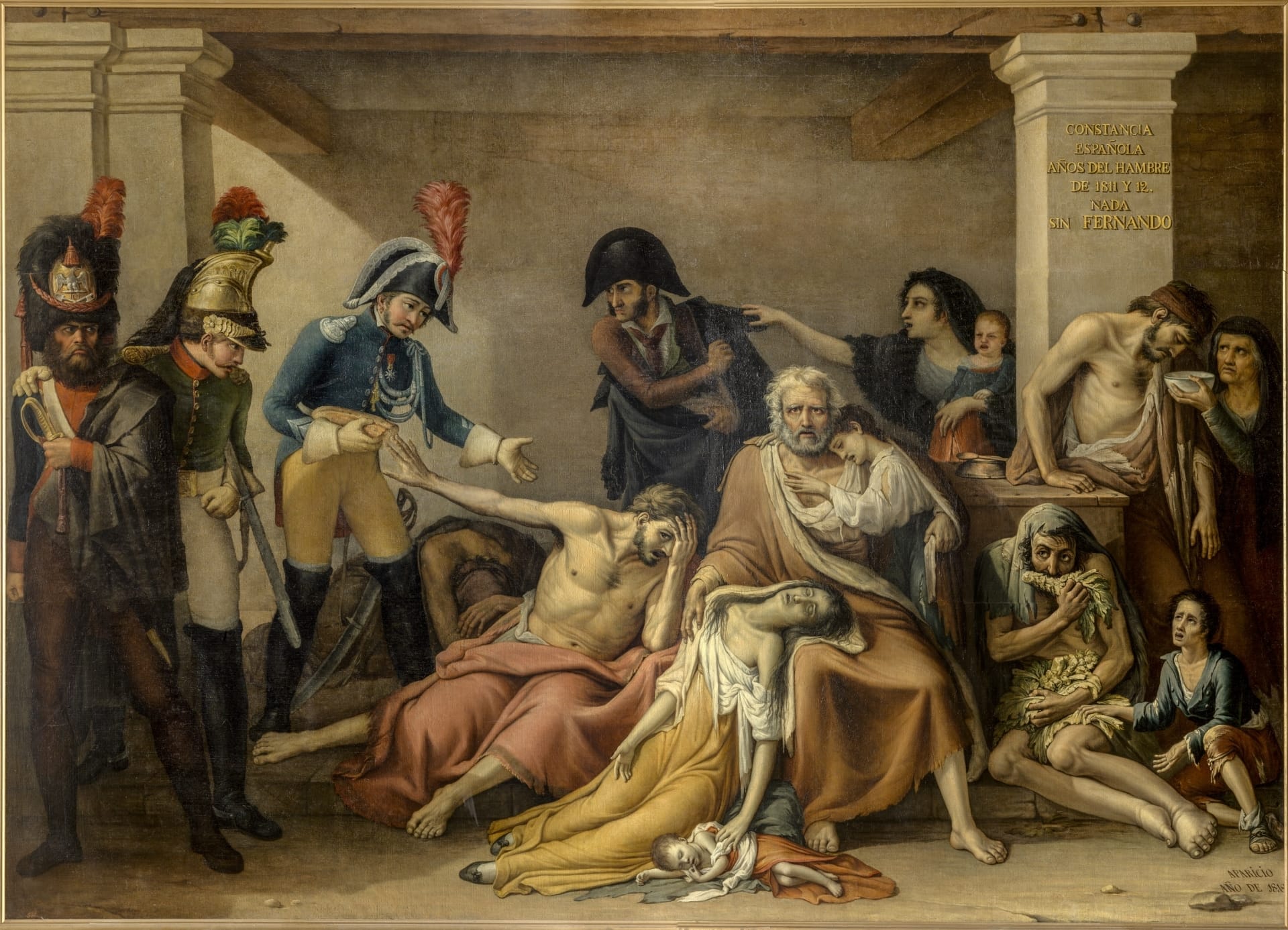 José Aparicio e Inglada, The year of the famine in Madrid, 1818