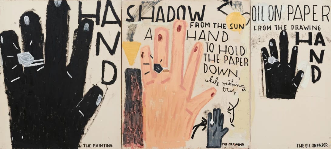Rose Wylie, HAND, Drawing as Central, 2022