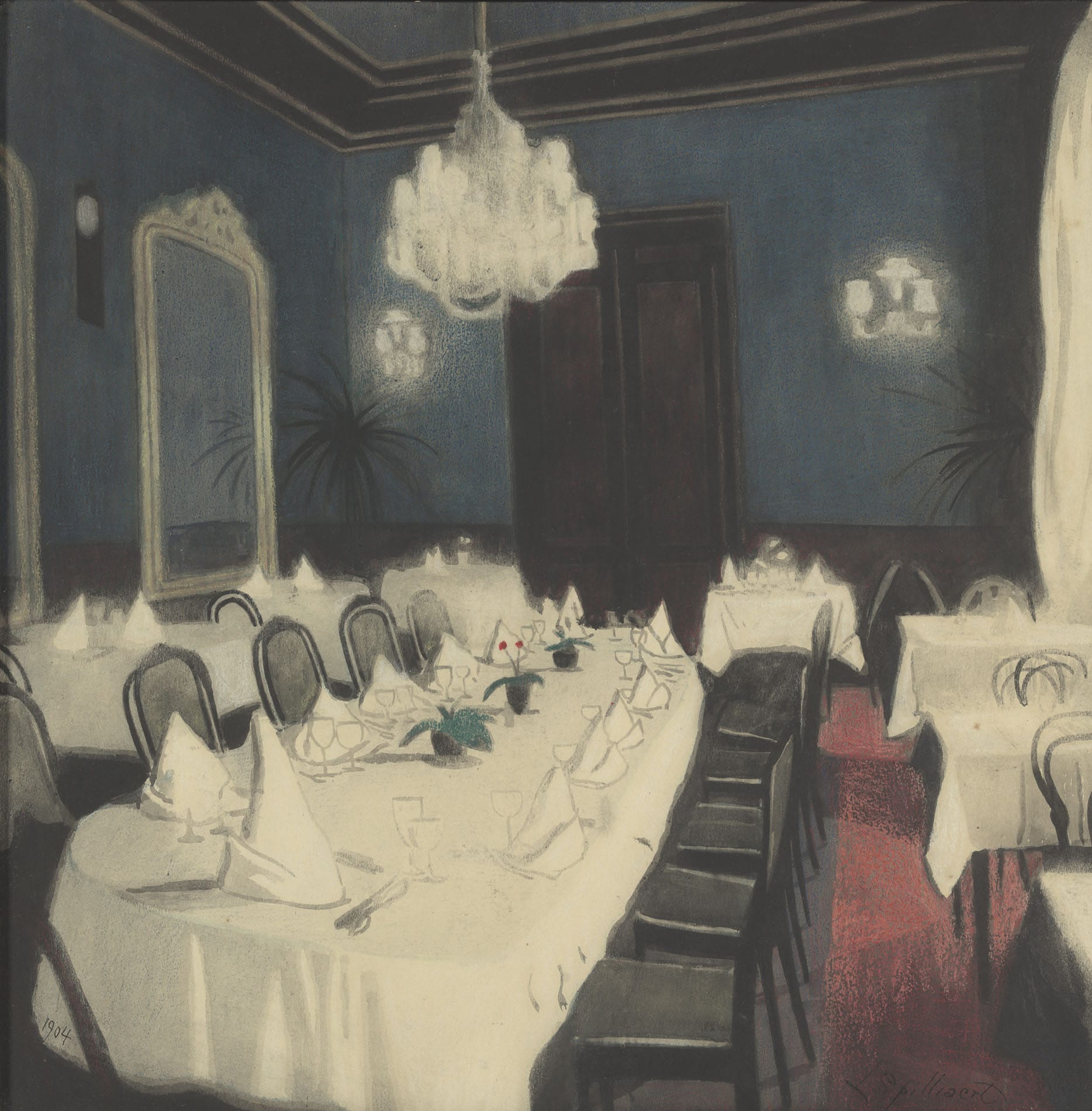 Léon Spilliaert, Guests Dining Room, 1904