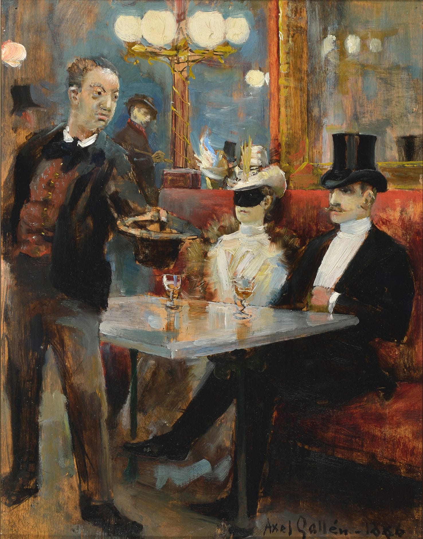 Akseli Gallen-Kallela, “In a Café in Paris”, 1886