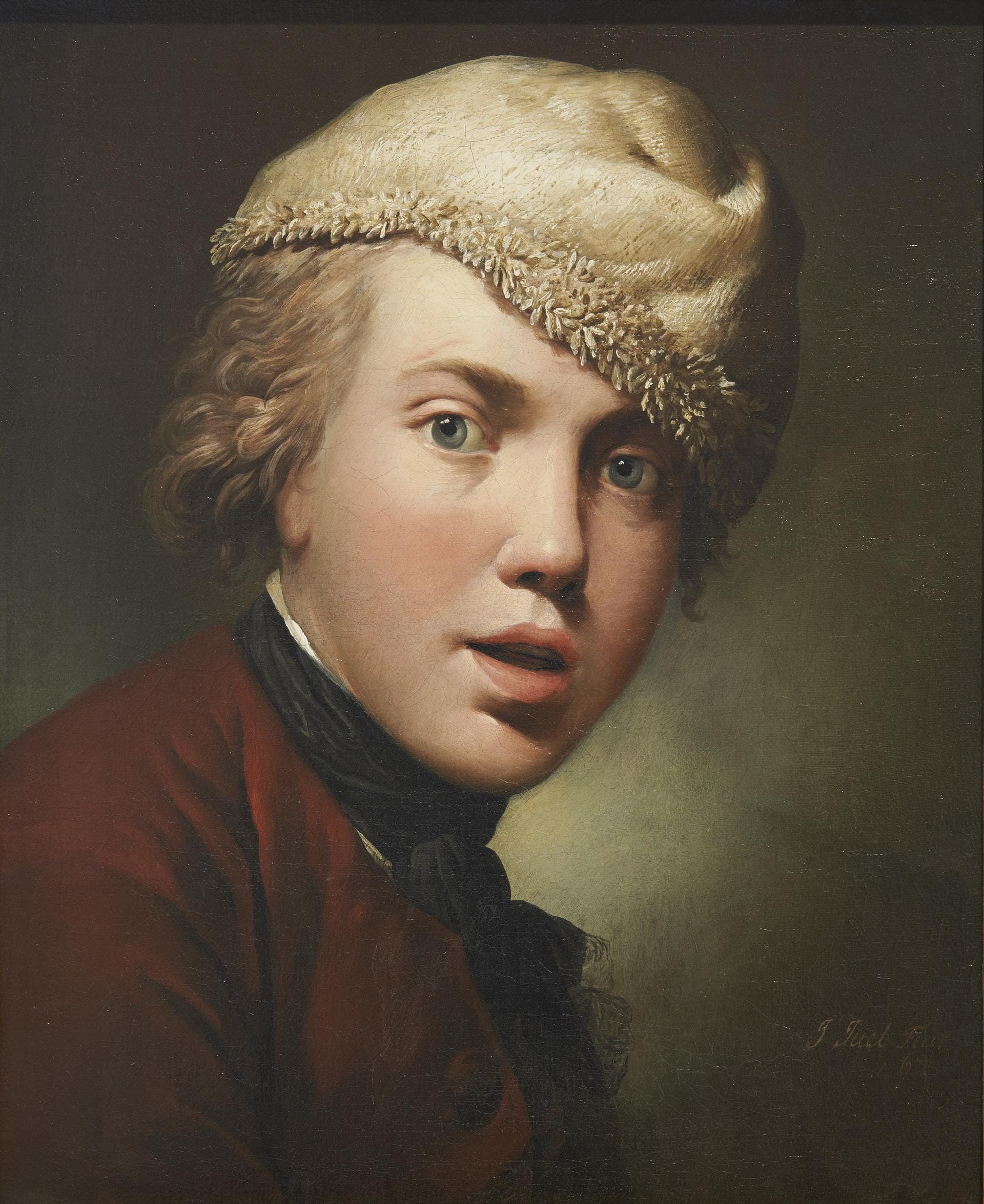 Jens Juel (1745–1802). Self-portrait, 1767