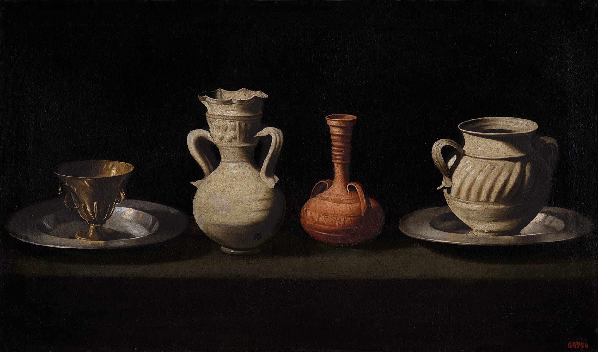 Francisco de Zurbarán, Still Life with Four Vessels, about 1650