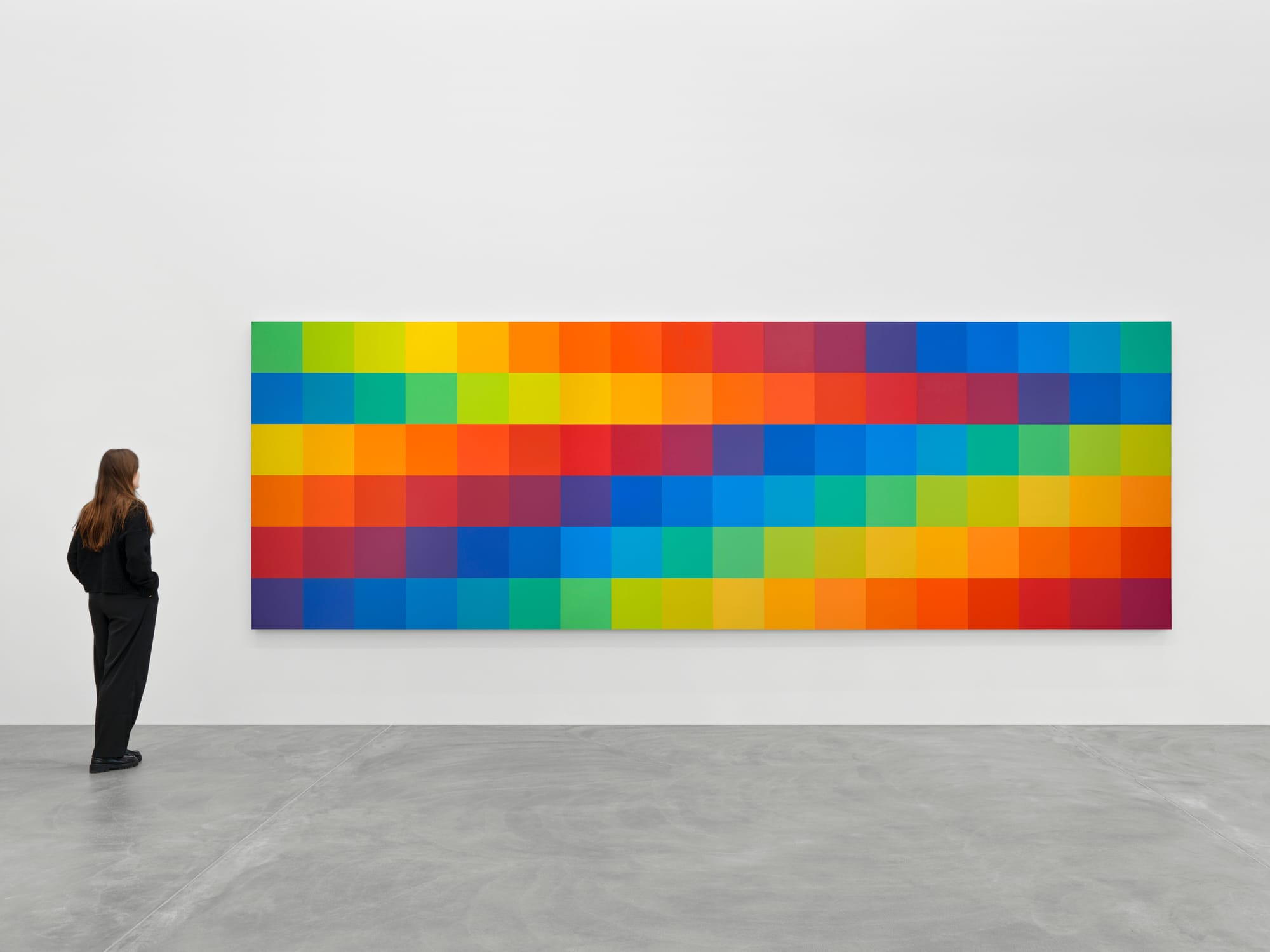 Richard Paul Lohse, Serial Series Theme in Eighteen Colors, Variation C, 1981/82
