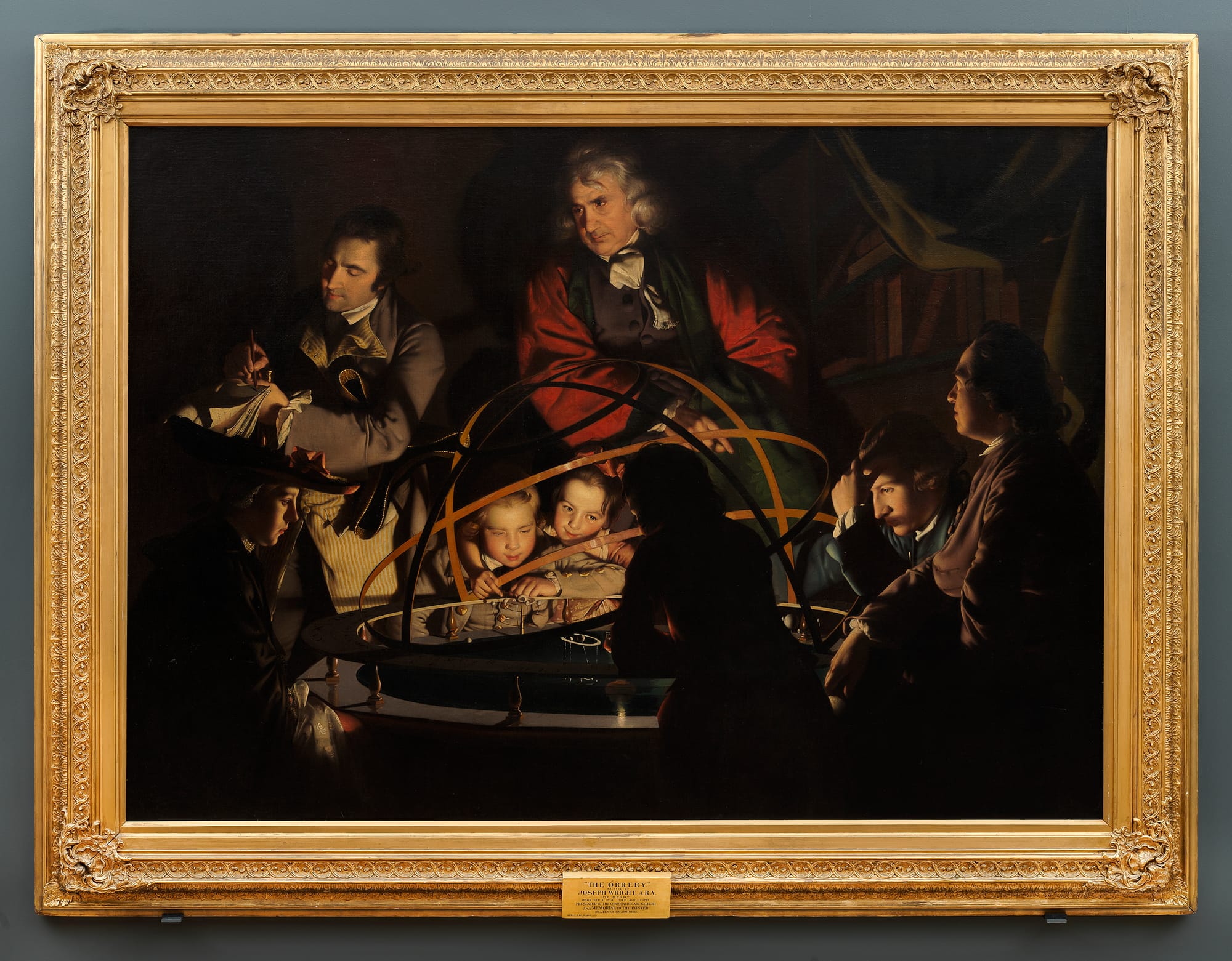 Joseph Wright of Derby, A Philosopher Giving That Lecture on the Orrery in Which a Lamp Is Put in Place, 1764-1766