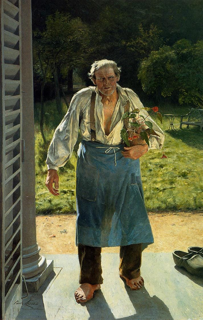 Emile Claus, The Old Gardener, 1885