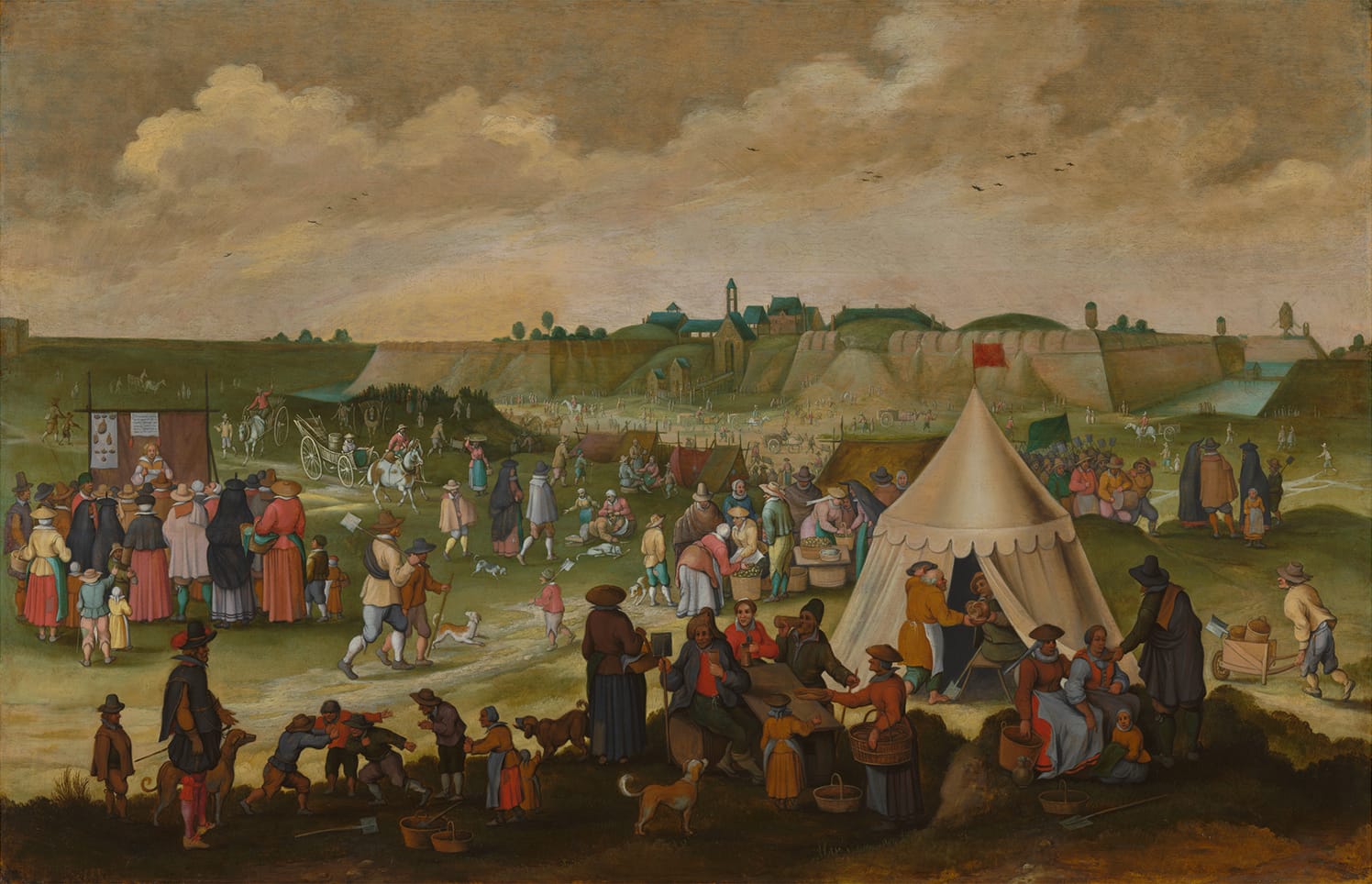 Anonymous South Netherlandish Master, The Antwerp Castle Demolished in 1577, ca. 1620–1640