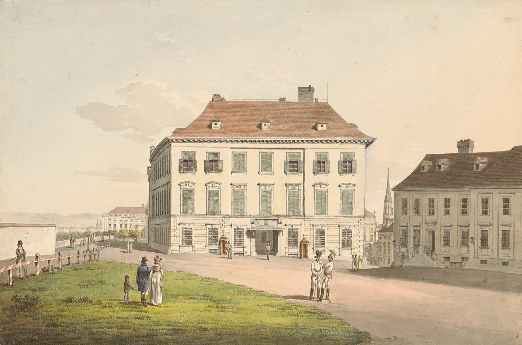 Jakob Alt, Das Palais Herzog Alberts, 1816