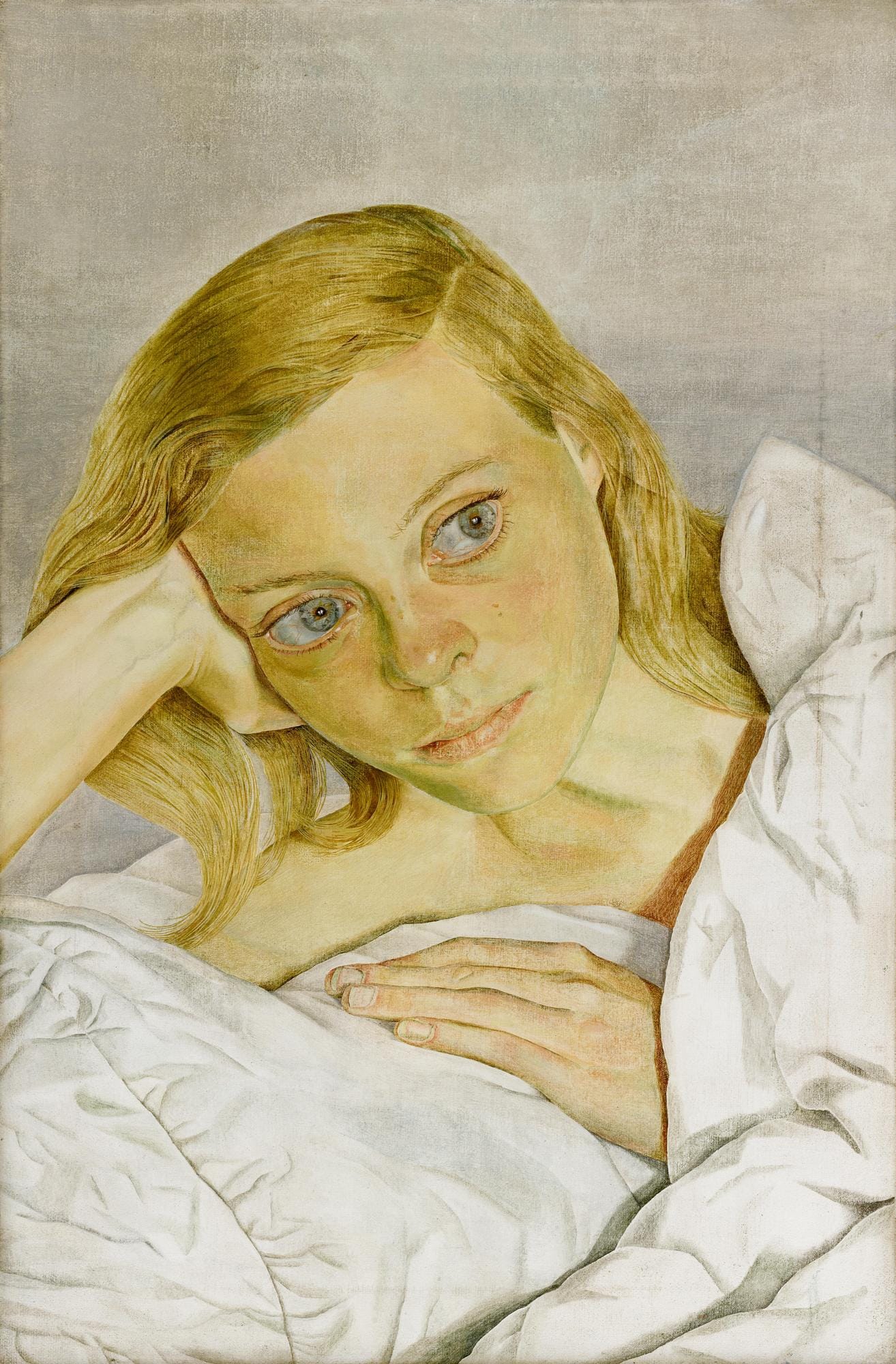 Lucian Freud, Girl in Bed, 1952