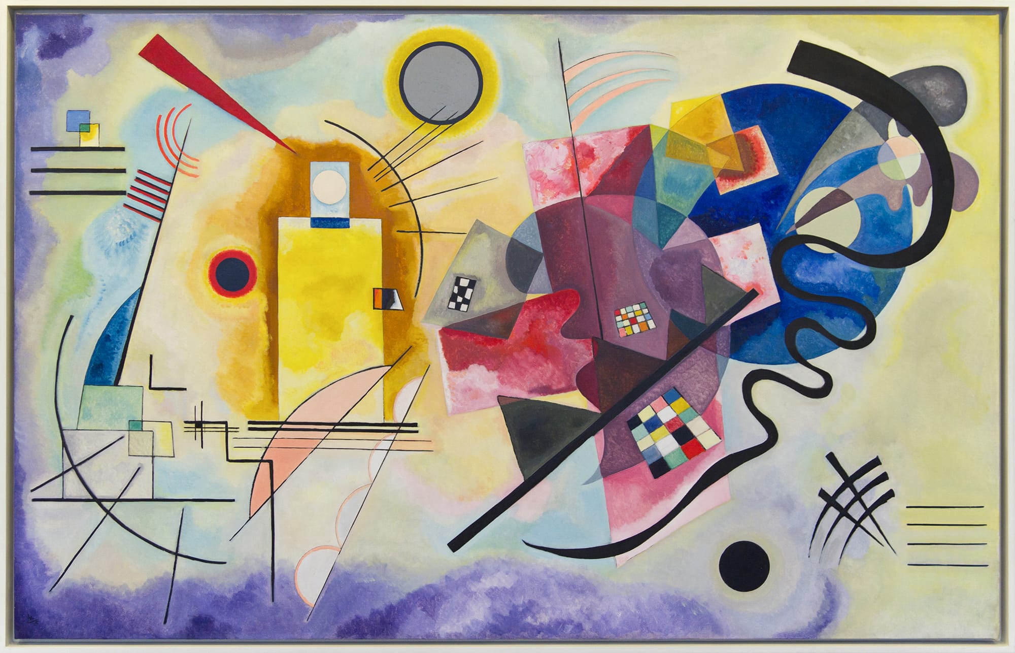 Vassily Kandinsky, Gelb-Rot-Blau (Jaune-rouge-bleu), 1925