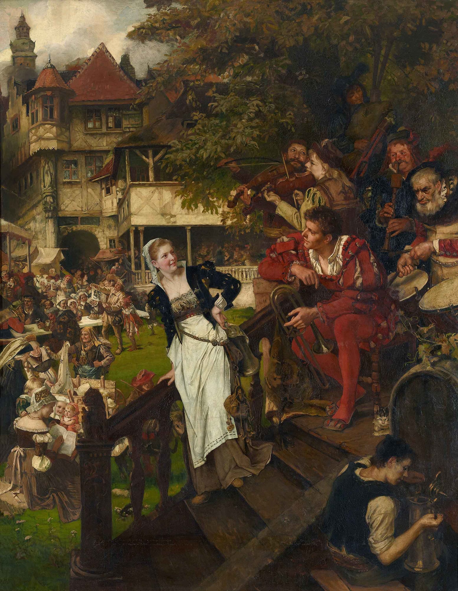 Paula Monjé, German Folk Festival in the 16. century, 1883