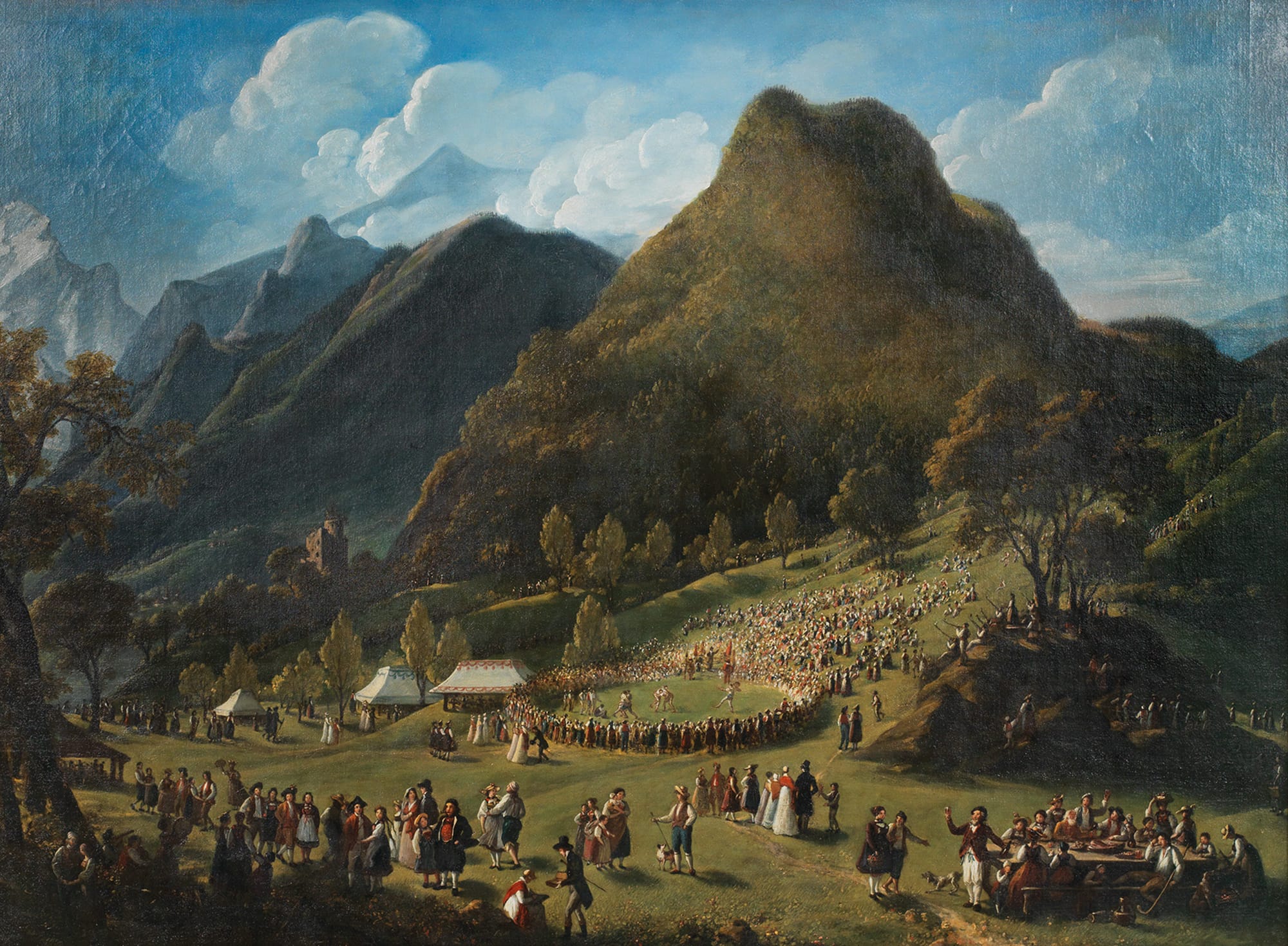 Louise Elisabeth Vigée Le Brun, La Fête des bergers suisses à Unspunnen le 17 août 1808, 1808/1809.