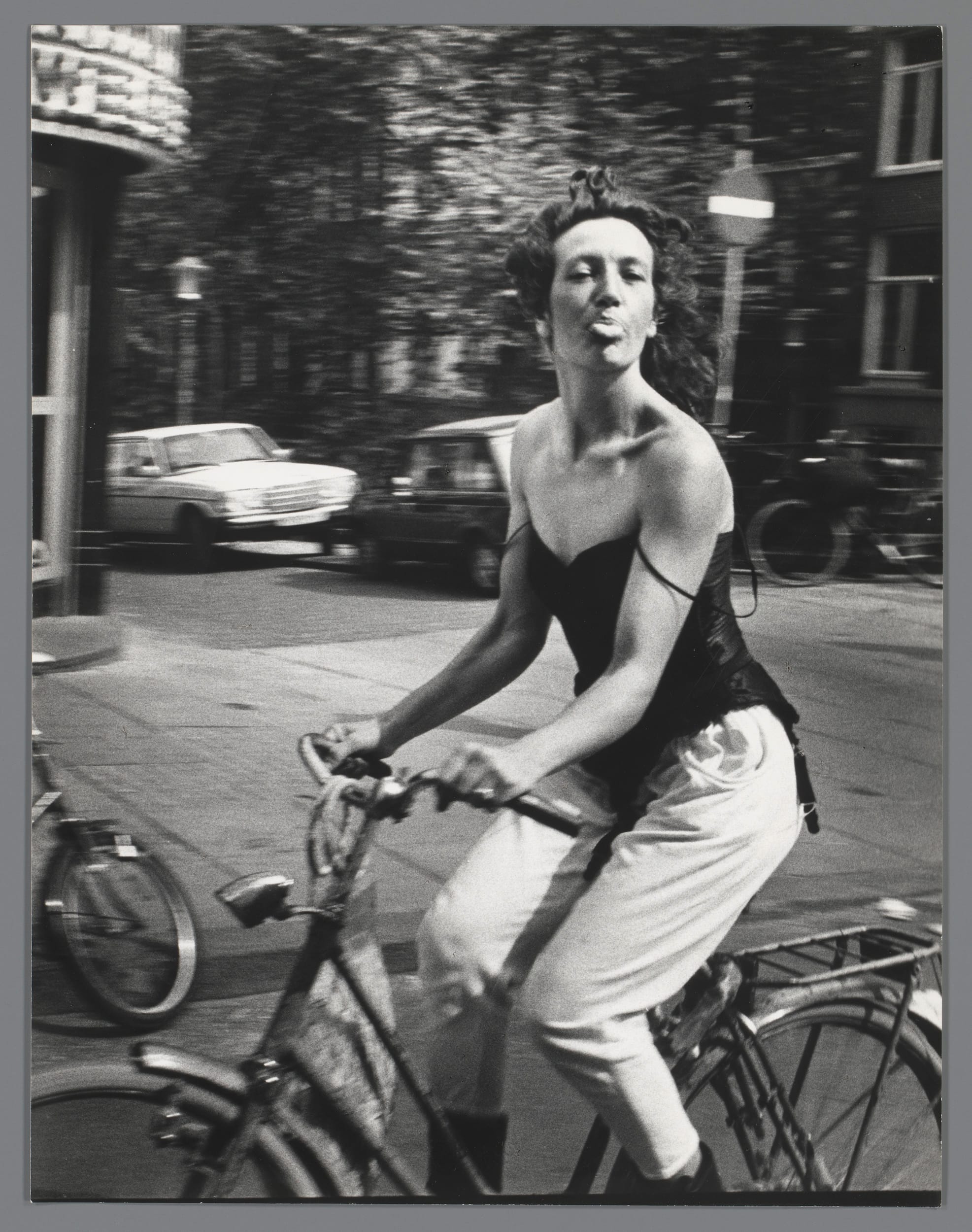 Ed van der Elsken, Woman on a Bicycle, 1983