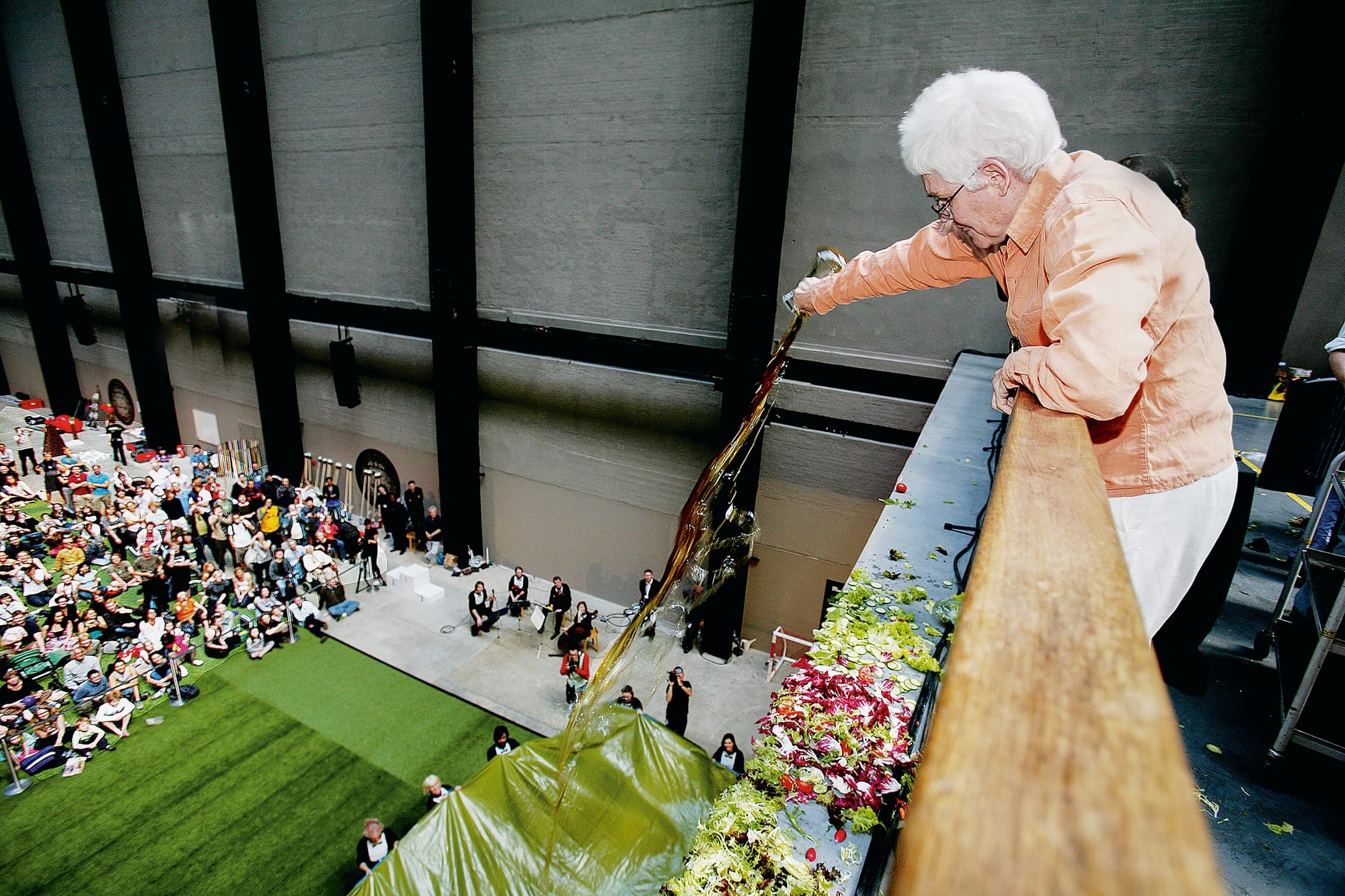Alison Knowles and others performing Make a Salad, 1962/2008