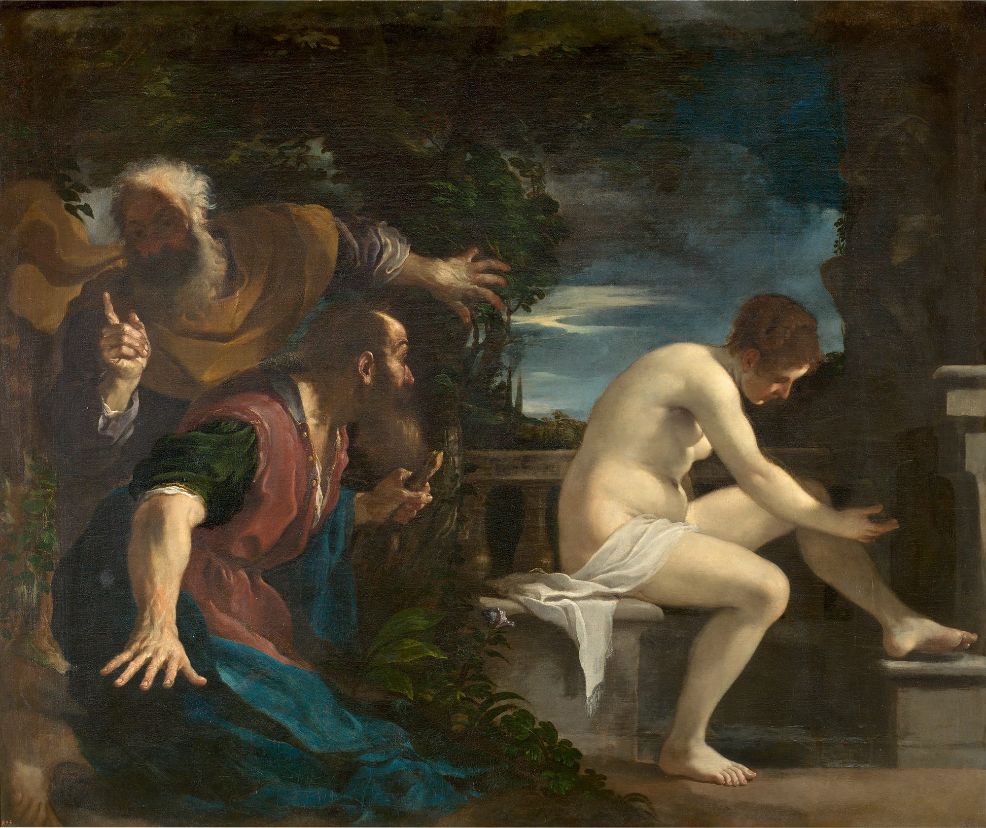 Guercino (Giovanni Francesco Barbieri), Susanna and the Elders, 1617