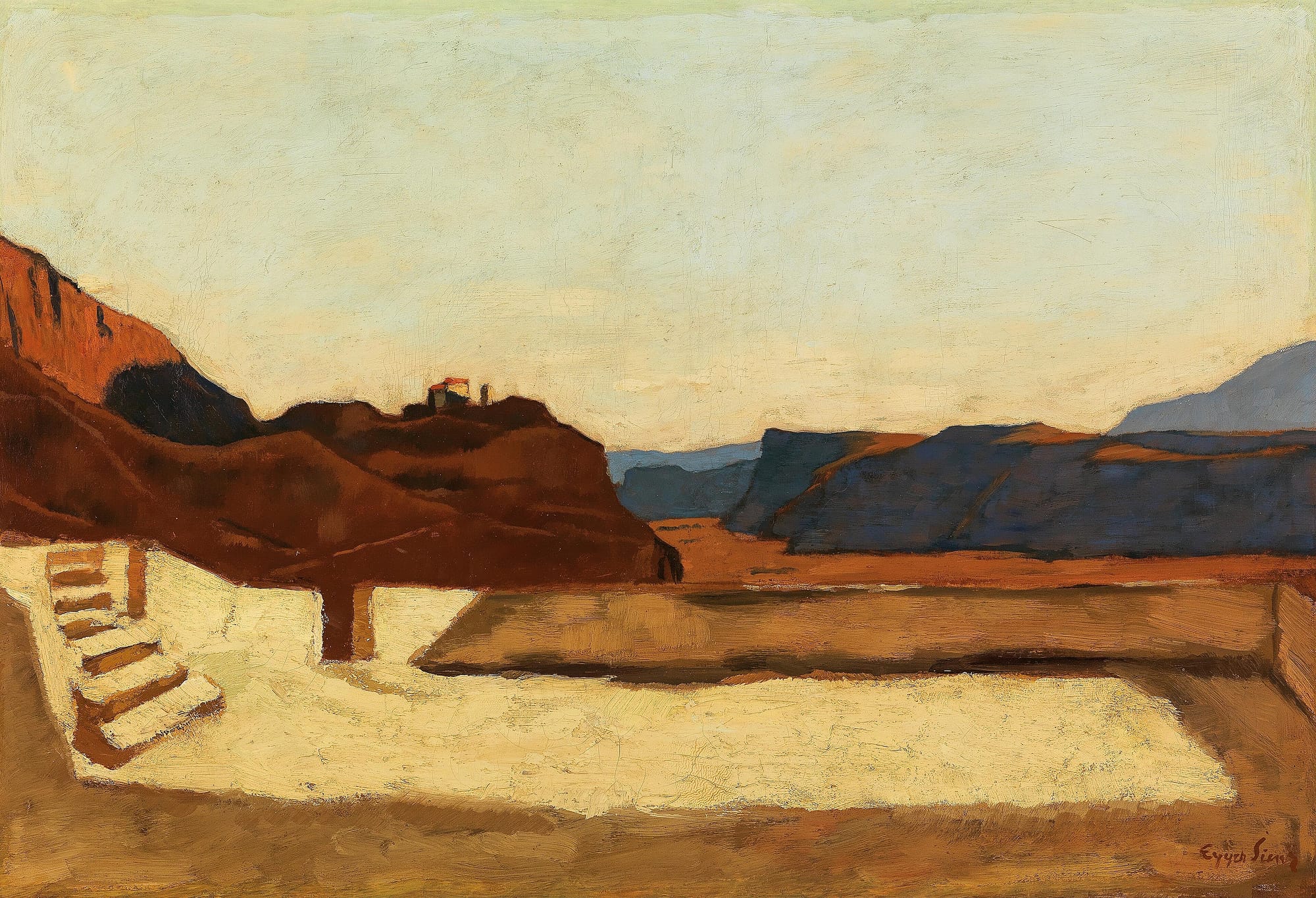 Albin Egger-Lienz, Am Kalvarienberg Bei Bozen, 1921/22