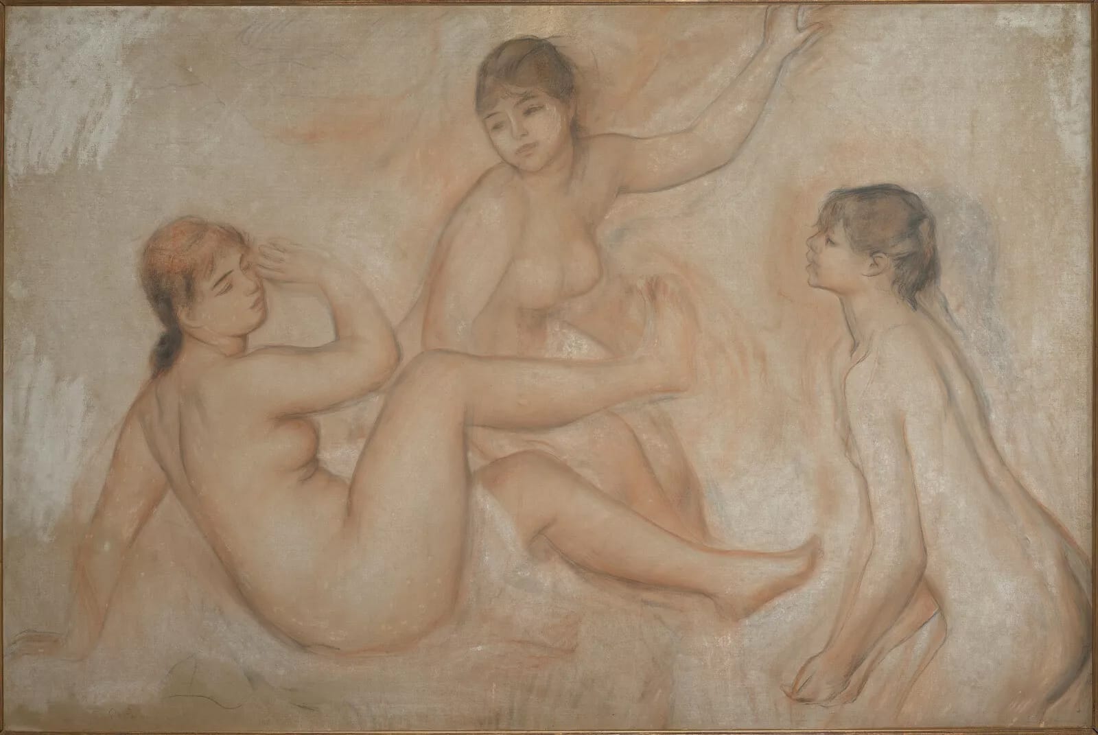 Auguste Renoir, Trois baigneuses au bord de l’eau, vers 1881–1882